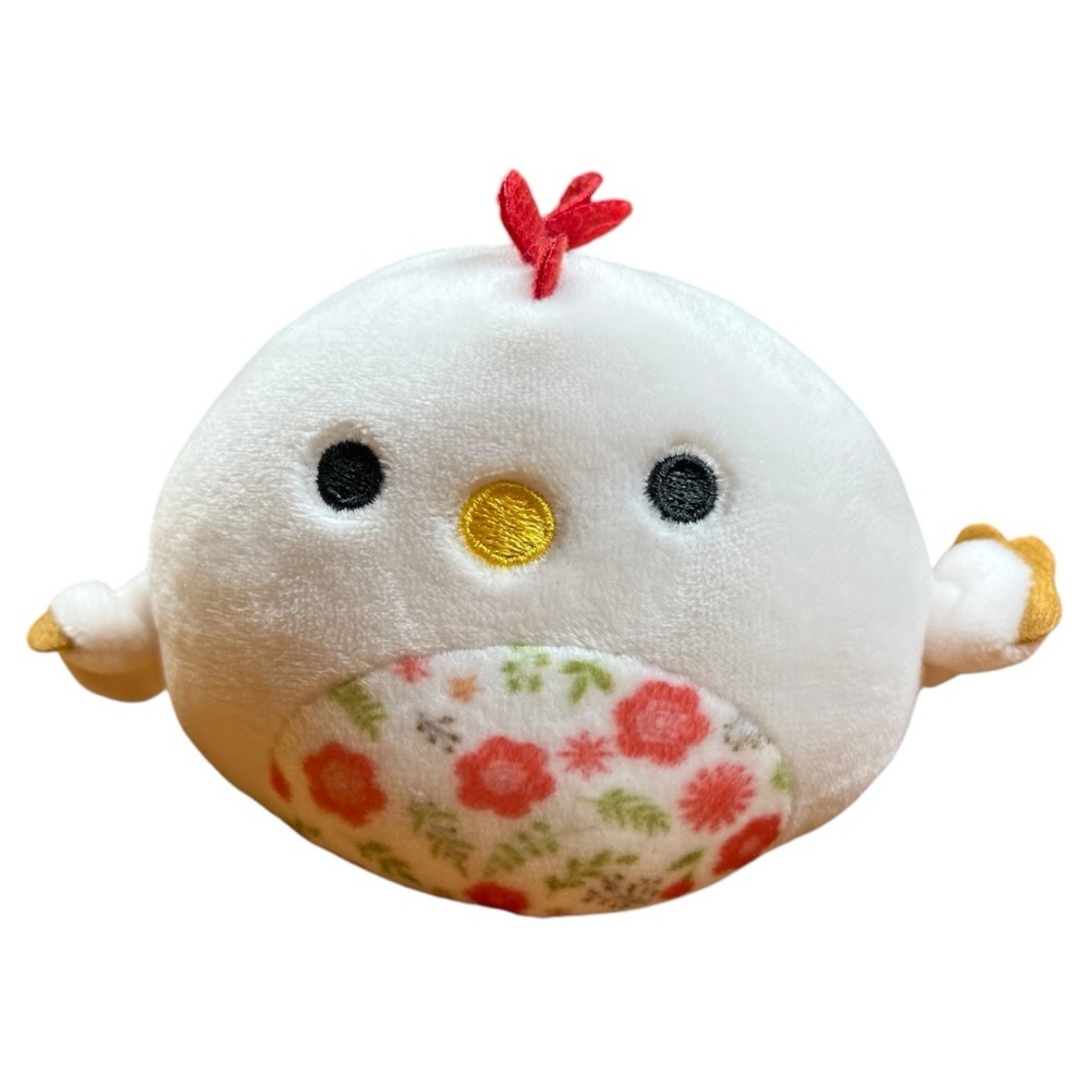 ⭐️ 3 for $15 ⭐️ Squishmallows 3.5in Charity The Chicken Floral Tummy